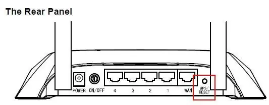 Reset knop