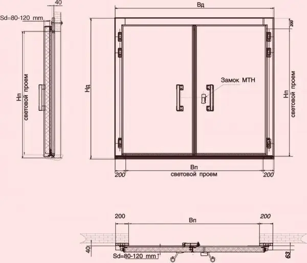 Bosquejo del bloque de puerta