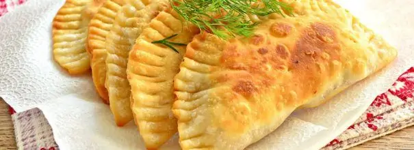 Chebureks with meat