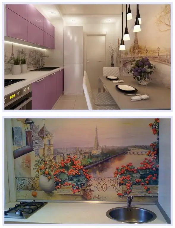 Sights of Paris in a kitchen design