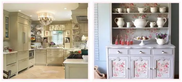 Shabby style kitchen furniture facades