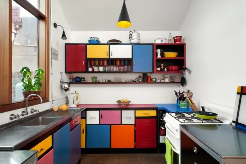 Dapur Cerah: Foto, Contoh Desain Dengan Warna Yang Kaya Di Interior, Solusi Dan Desain Modis