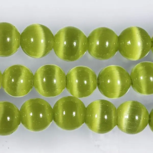 Groene Cat's Eye-kralen