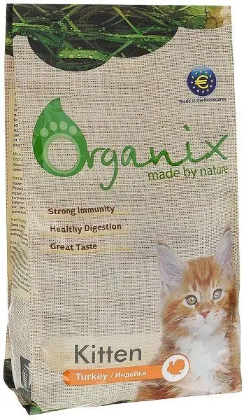 Alimento seco Organix para gatinhos