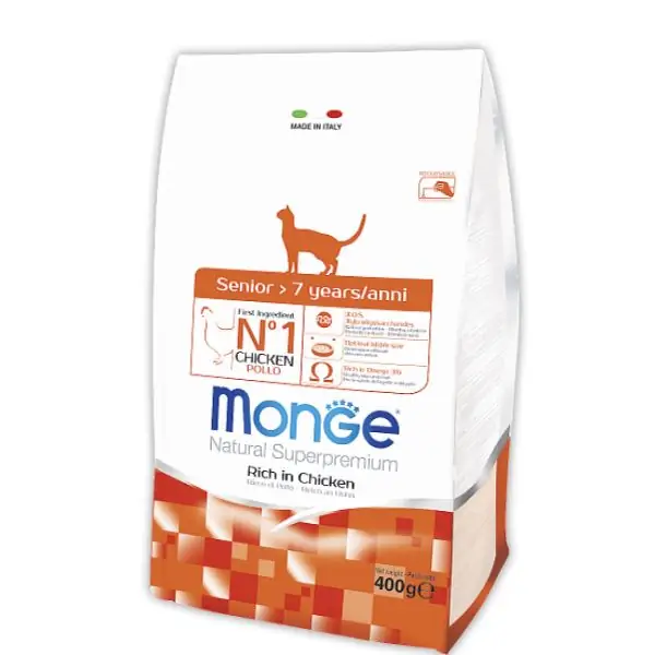 Croquettes pour chats âgés Monge