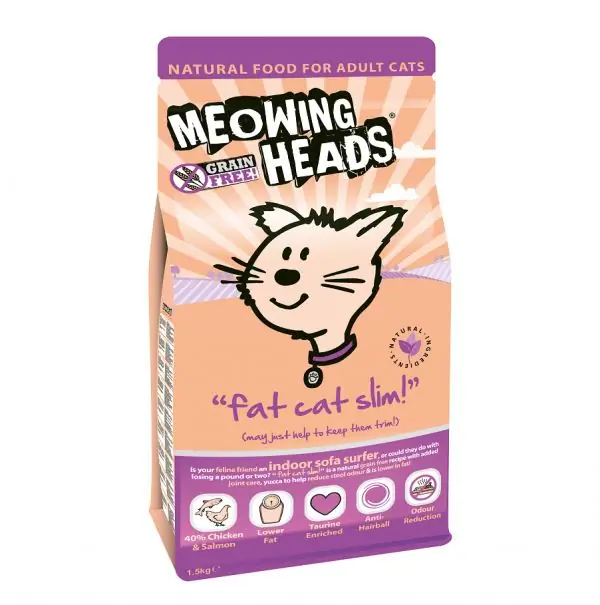 Meowing Heads อาหารแมวที่มีน้ำหนักเกิน