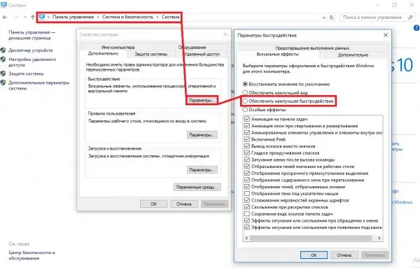 Navodila za onemogočanje vizualnega videza v sistemu Windows 10