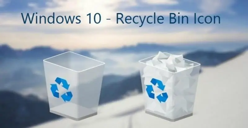 Bakit Nawawala Ang Recycle Bin Mula Sa Windows 10 Desktop, Saan Ito Matatagpuan At Kung Paano Ibalik Ang Icon