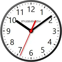 Desktop Clock Plus-7 sučelje