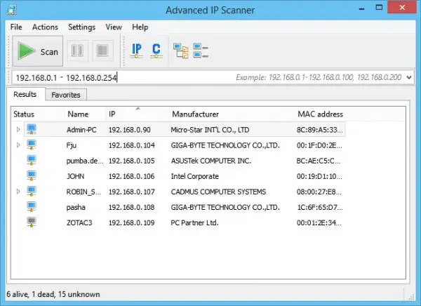 Advanced IP Scanner