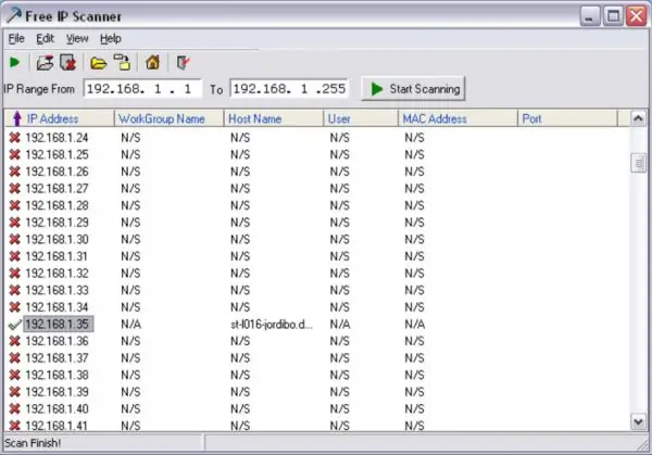 Libreng application ng IP Scanner