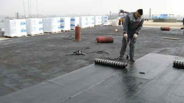 Technoelast on a flat roof