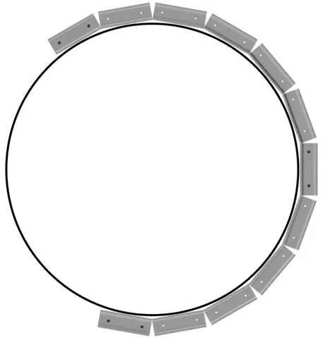 Profiel vir die montering van die plafon in die vorm van 'n sirkel