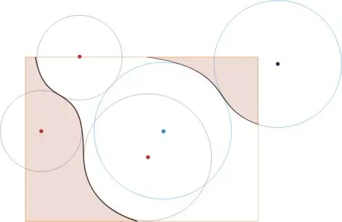 Schema di marcatura del soffitto con elementi di onde e curve