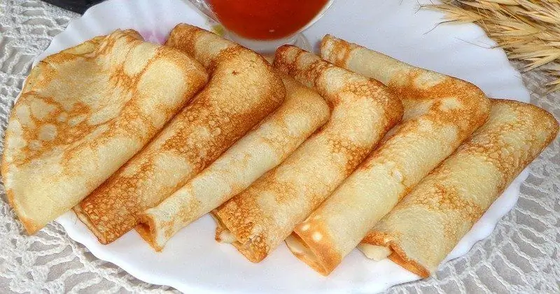 Bánh Kếp Với Bột Báng: Công Thức Từng Bước Cho Bánh Kếp Tatar Dày, Với Sữa, Kefir, Men, ảnh Và Video