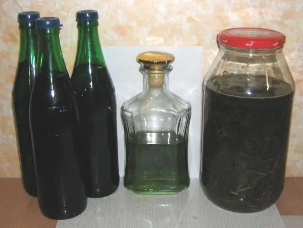 Homemade wormwood tincture