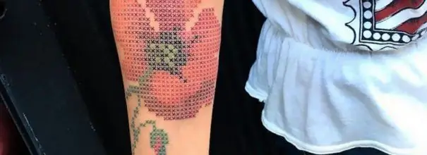 embroidery tattoo