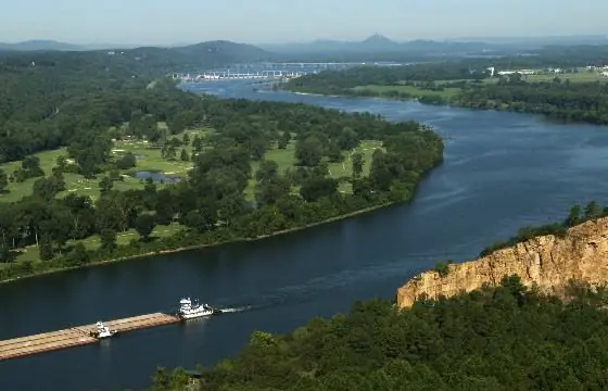 Pohled na řeku Arkansas