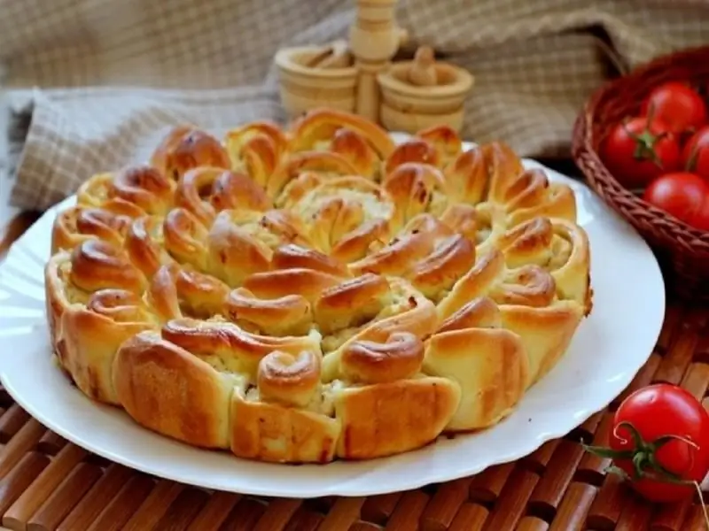 Chrysanthemenkuchen Mit Fleisch: Ein Schrittweises Rezept Mit Fotos Und Videos