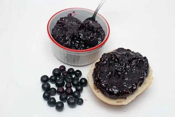 Blackberry jam sandwich