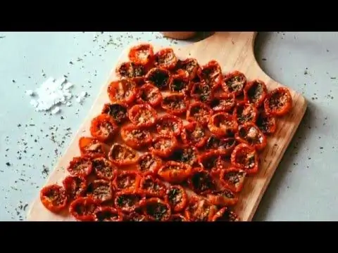 Tomàquets secs al forn lent