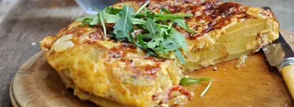 Tortilla with herbs