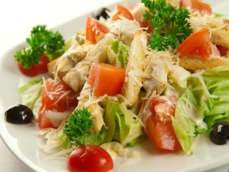 Caesar Salad: A Classic Simple Recipe With Chicken And Crackers At Home And Other Original Dish Options