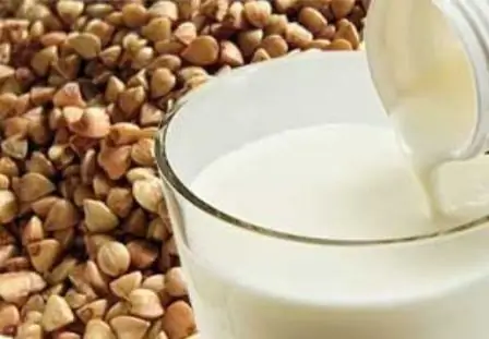 Buckwheat እና kefir