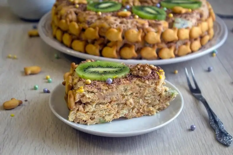 Torta Biscotto Di Pesce Senza Cottura: Una Ricetta Passo Passo Con Foto E Video