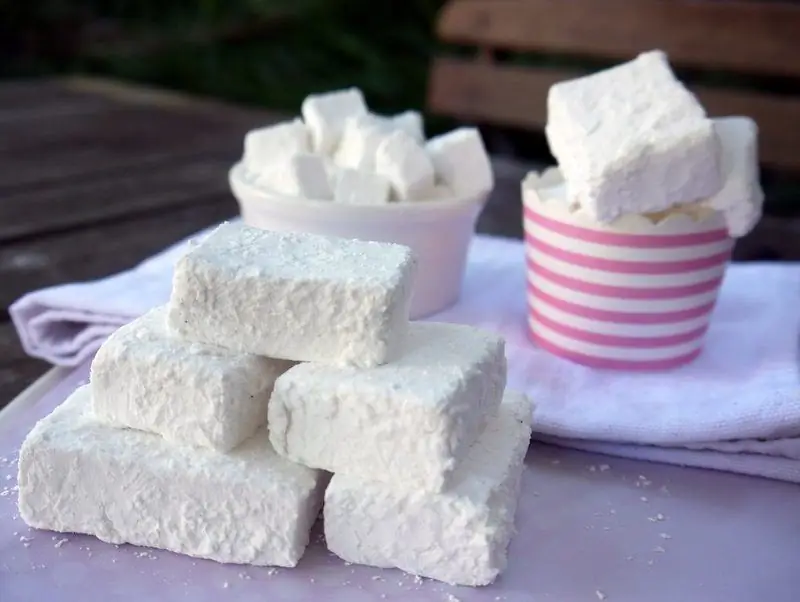 Springy Marshmallow Iz Treh Sestavin: Recept Po Korakih S Fotografijami In Video Posnetki